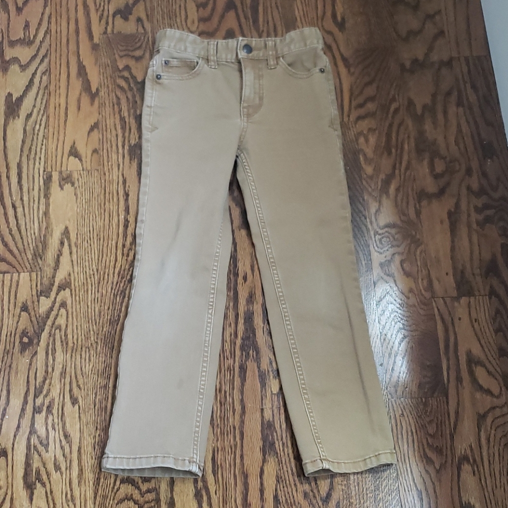 Boys tan straight jeans